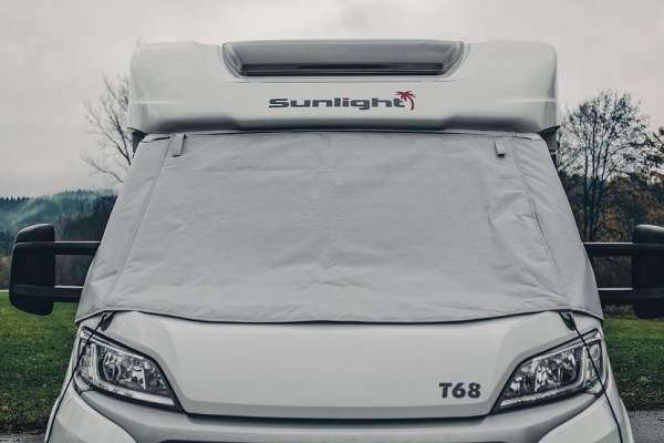 Couverture de pare-soleil de fenêtre d'isolation de protection solaire de  fenêtre arrière de voiture de modèle de camping grande, taille: 70 * 50cm